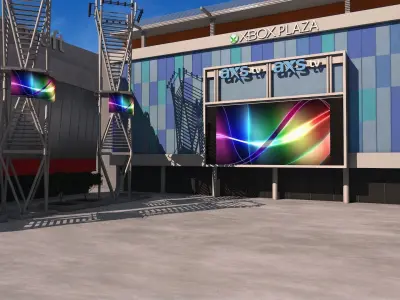LA Live XBox Plaza 3D model