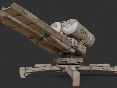 scifi-model549 futuristic weapon 3D model