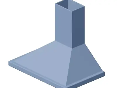 Plastic Premium Kitchen Chimney Toy 3D model