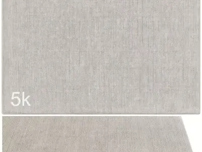 Carpet set 9138 - Hand-knotted Wool Gray Rug - 5k 3D model