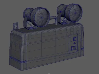 Old Emergency Light 3D model