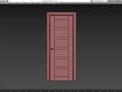 Della Vetro Gray Oak Belldinni Modern Interior Door 3d model Low-poly 3D model