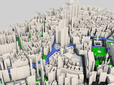 Berlin City Germany  3D model