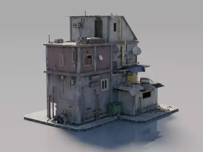 Neighborhood house Building 2 3D model