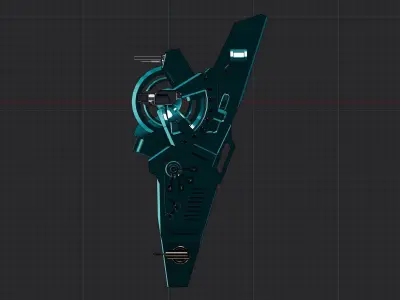 ARN-01 Sci-Fi Frigate 3D print model