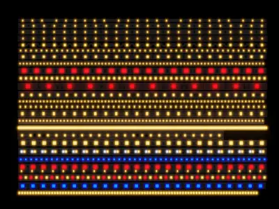Collection of 25 LED Stripes 3D model