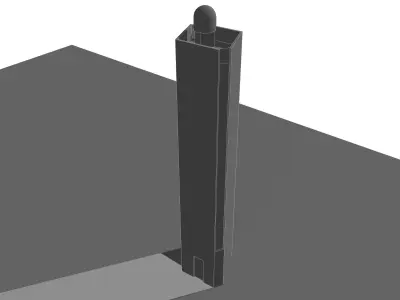 The New Burnett Heads Lighthouse Low poly 3D model
