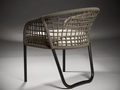 Sardinia Dining Chair Low-poly 3D model