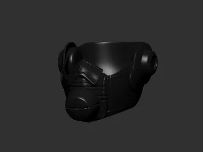 helmet high poly sculpt 3d printable  3D model 154