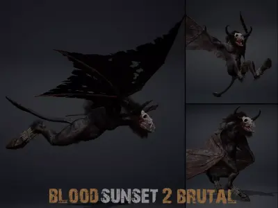 Bloodsunset 2 Brutal Low-poly 3D model
