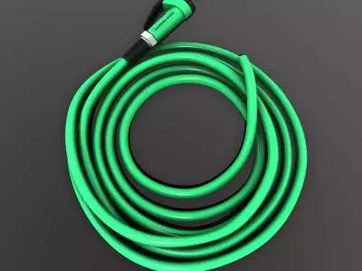 Gardening Tools - Garden Hose Low-poly 3D model
