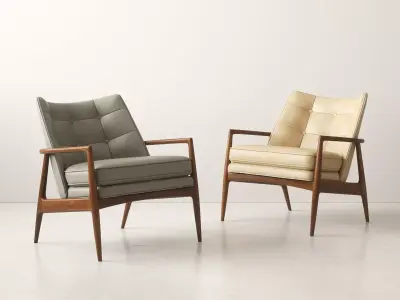 Draper Lounge Chair 3D model