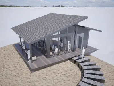 Halfway Golf House 3D model