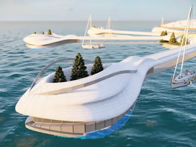 Floating City Project Asylum  3D model