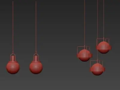 Pendant lamp 2 3D model buy