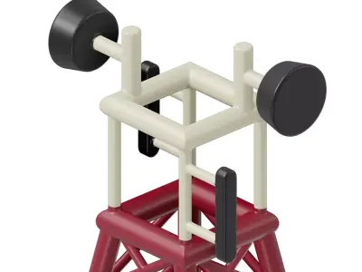 Baby Telecommunication Tower Toy 3D model