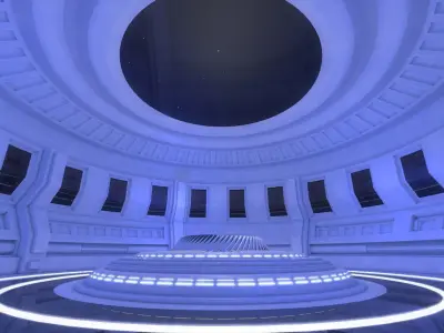 Sci Fi Room 3D model 32