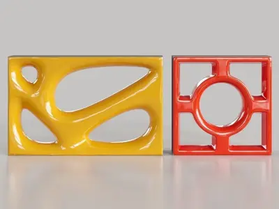 Cobogo Color Bricks Collection 3 3D model