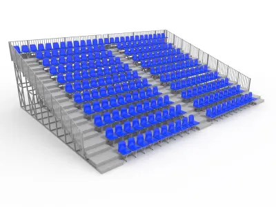 Collection Bleachers 3 3D Model Pack