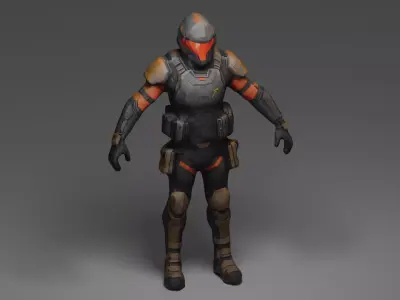 Si-Fi Character  3D model