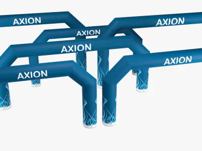 Angled inflatable arch Axion 800-1200 3D model