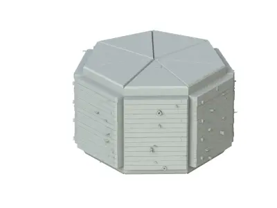 Sci Fi Object No 3385 Low Poly Low-poly 3D model