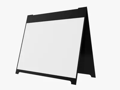 Advertising stand street mockup 03 3D model