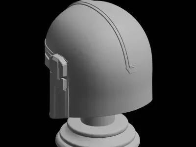 Mandalorian Helmet SciFi 3D Print Model 3D print model