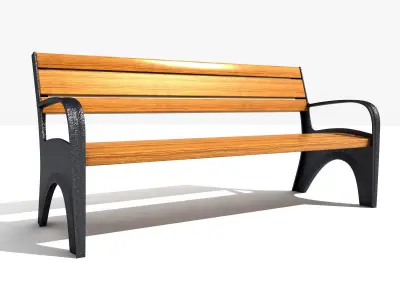 Steet bench 3D model