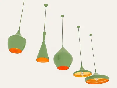 Loft Ceiling Lamp Collection Low-poly 3D model