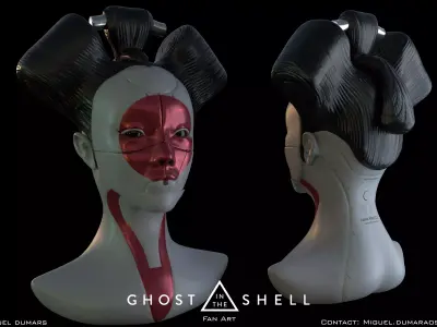 Geisha Bust 3D model