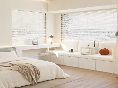 Comfortable bedroom 3D model