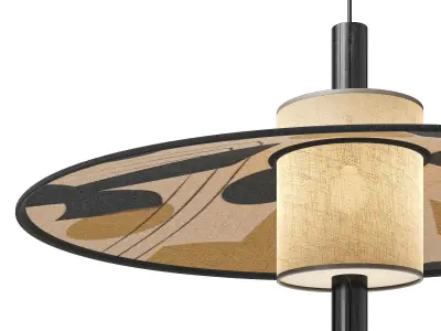 Forestier pendant lamp Thesee L 3D model