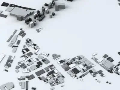 Nagasaki Streets and Buildings 3D model