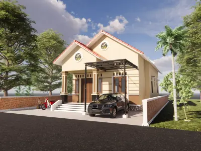house design  8X15 M 1 floor 3D model
