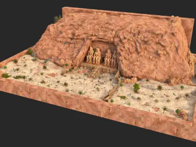 Abu Simbel 3D model