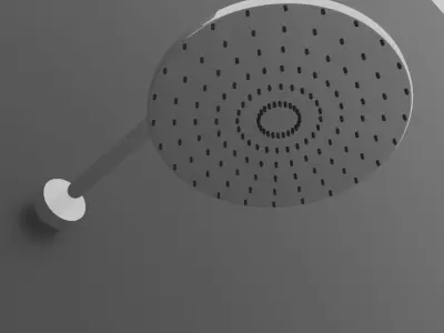 shower for a clean baathroom Low-poly 3D model