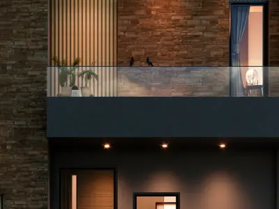 Modern Minimal Design of a House 3D model
