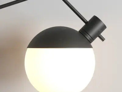 Grupa Baluna collection Black  Light wall light 3D model