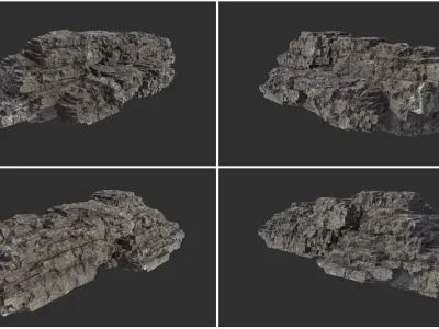 Rock Collection 012 Low-poly 3D model