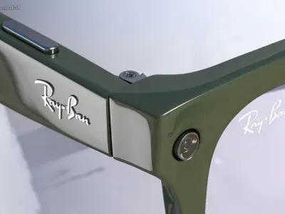 Ray Ban Stories Meteor Smart Glasses Olive 3D model
