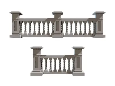 3D Concrete Balustrade 3D print model