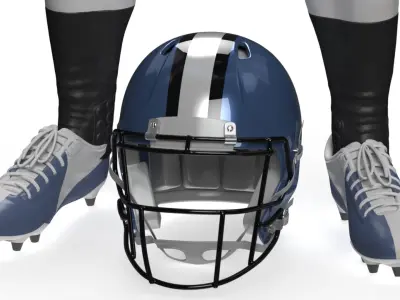  American Football Player A-Pose Fur 