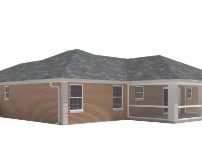 House-024 Low Poly 3D model