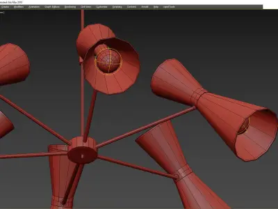 LOFT CONCEPT CAIRO CHANDELIER Low-poly 3D model