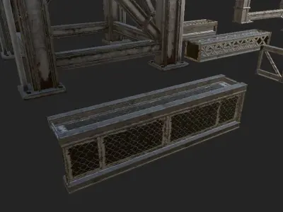 Metal Frame Kit  Low-poly 3D model