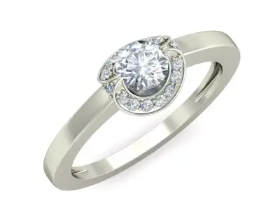 Women Wedding Engagement Ring 3D print model 26