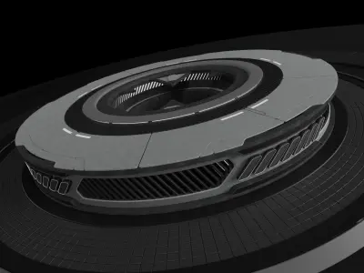 Broadcast Platform 3D model