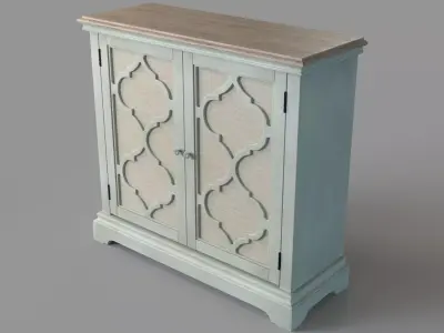 Sophie 2-Door Cabinet Sea Grey 3D model