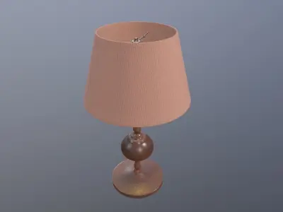 Table Lamp Game Ready Low-poly 3D model